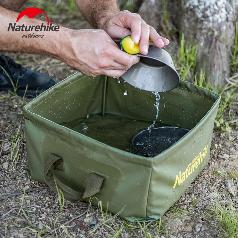 Chậu nước vuông đa năng gấp gọn Naturehike Foldable Large Capacity Bucket NH19SJ007 - 9685