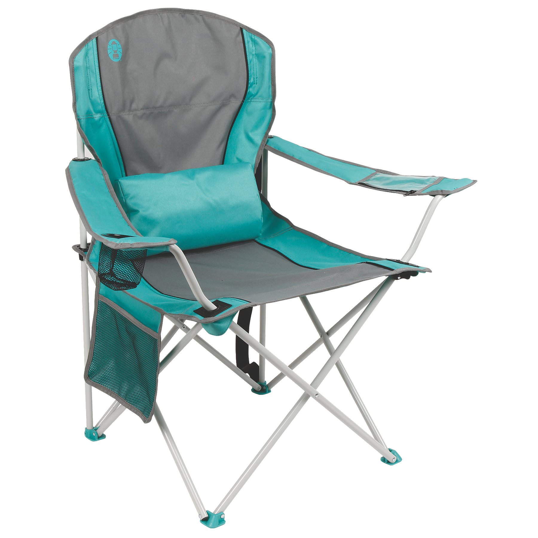 Ghế xếp tay tựa có đệm lưng Coleman Lumbar Quad Chair Teal 2000019204 - 7416
