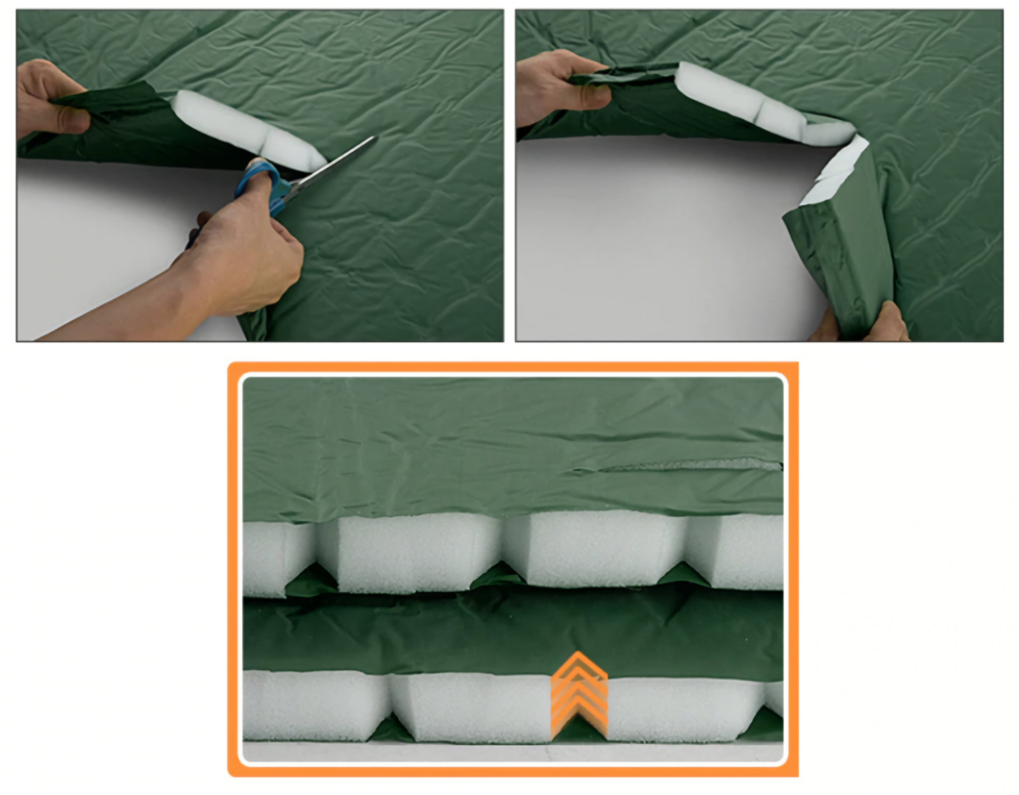 Đệm tự bơm hơi Naturehike Self-inflating With Pillow Camping Mat NH15Q002-D - 9570