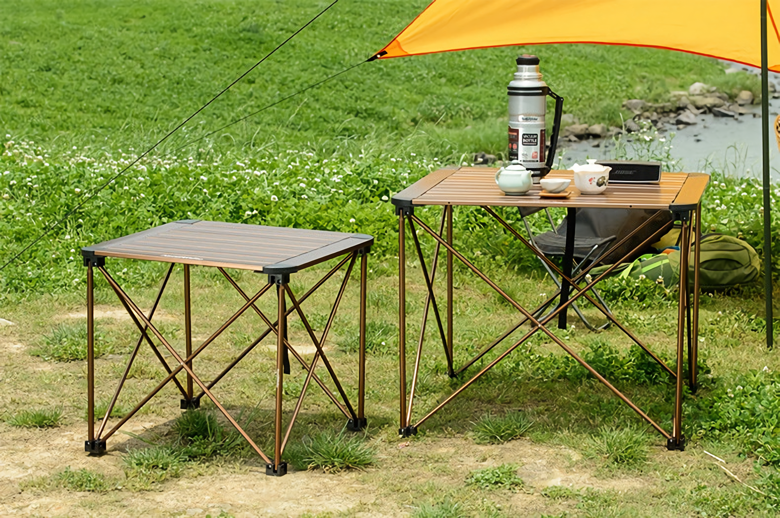 Bàn gấp dã ngoại mặt nhôm size L Naturehike Portable Aluminium Folding Table NH16Z016-L - 9535