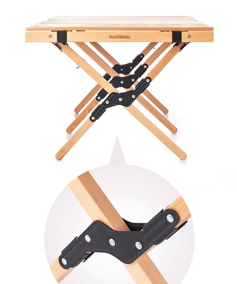 Bàn gỗ dã ngoại cuộn gọn Naturehike Wooden Folding Table NH19JJ009 - 9540