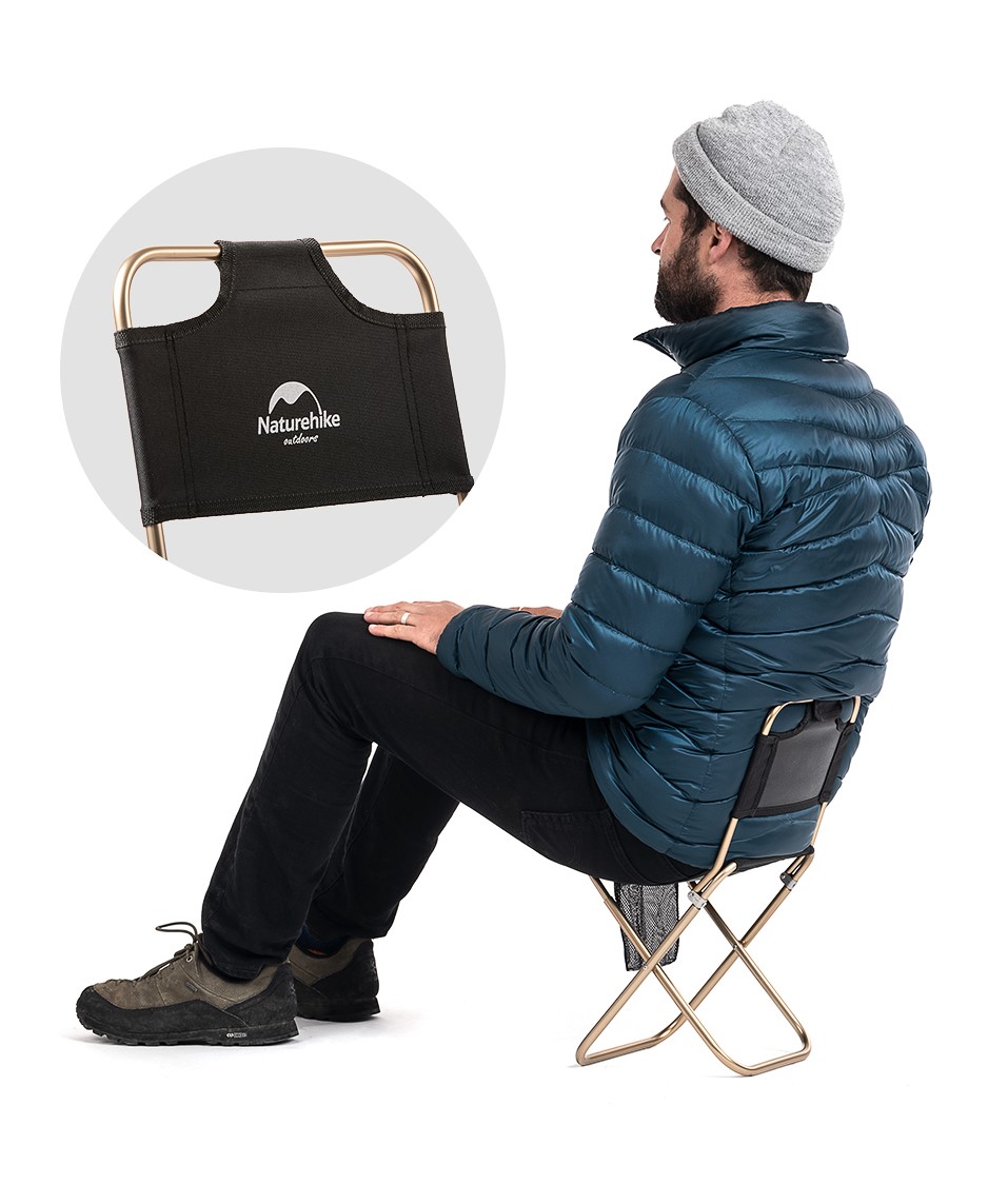 Ghế xếp có tựa lưng Naturehike Portable Ultralight Small Campstool NH18M001-Z - 9525
