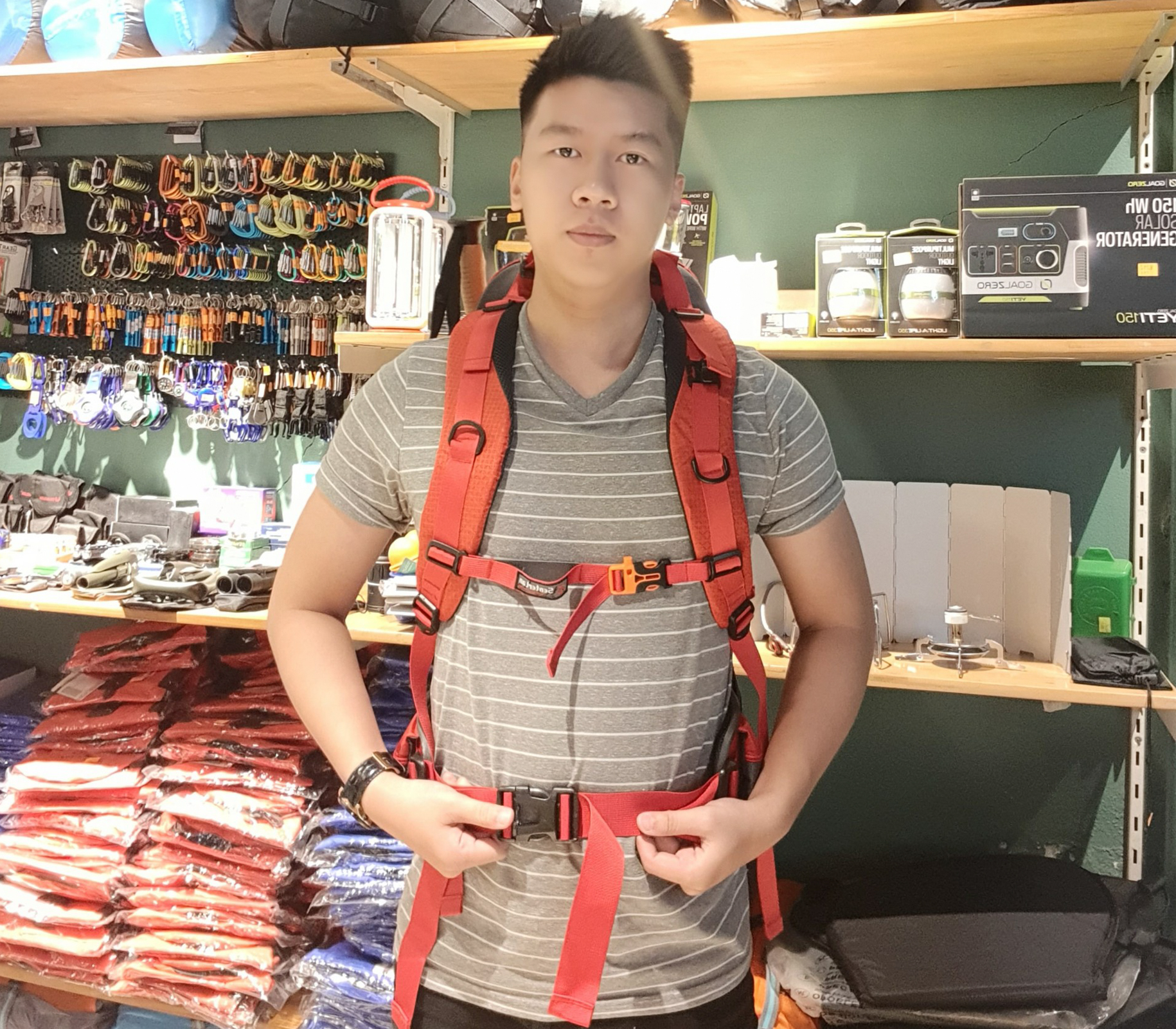 Balo leo núi 50L Senterlan Adventure S2459-1 Xanh Dương - 9220