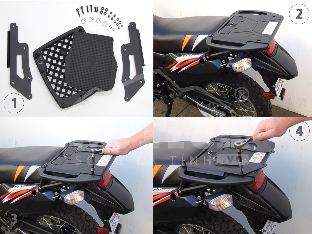 Lắp đặt thùng Givi sau xe máy