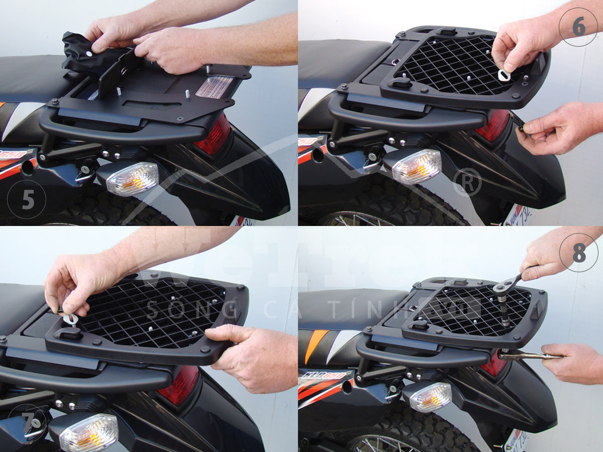 Lắp đặt thùng Givi sau xe máy - 2