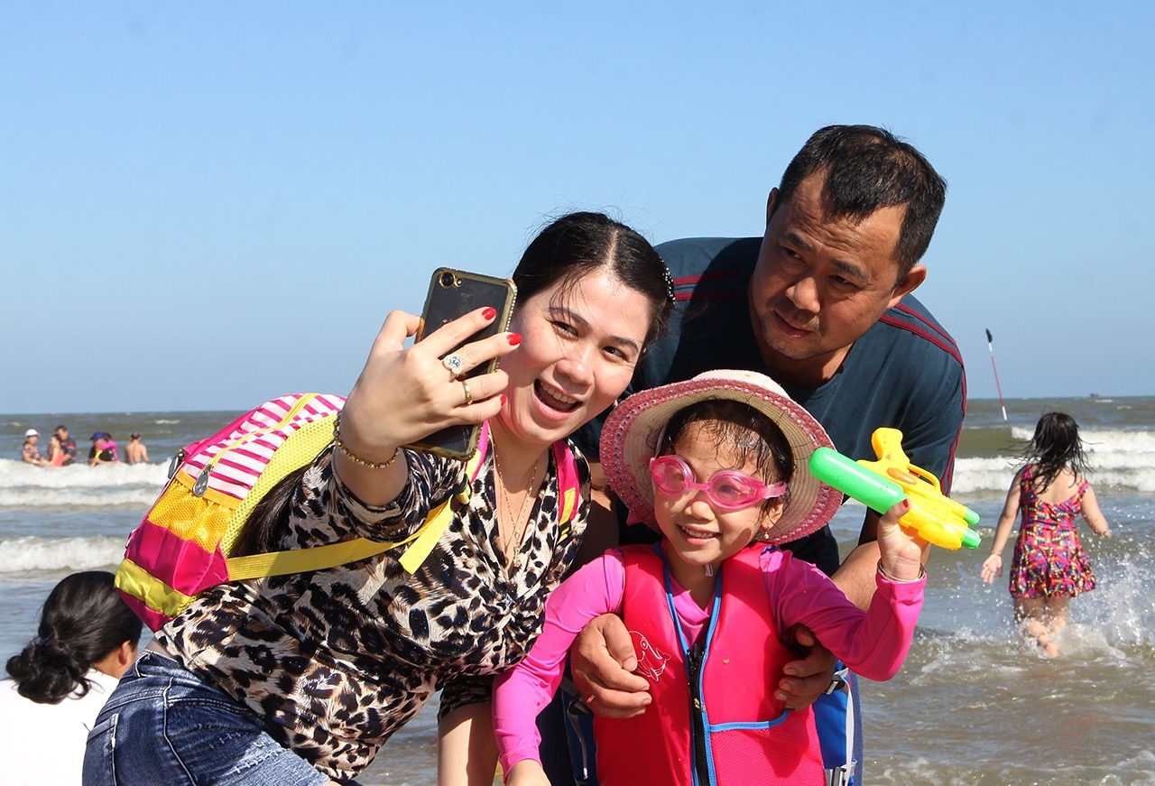 Biển Vũng Tàu động nghịt người những ngày tết nguyên đán2