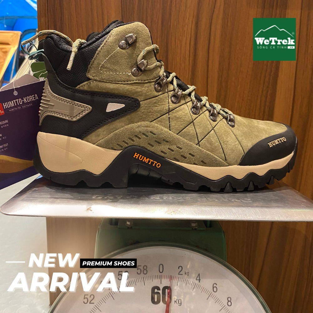 Có thể là hình ảnh về bốt và văn bản cho biết ''WeTrek SỐNGC 6 HUMTTO-KORE HUMTTO HUMTTO NEW PREMIUM SHOES ARRIVAL n6 4 0 2kg 52 60 kg 8''