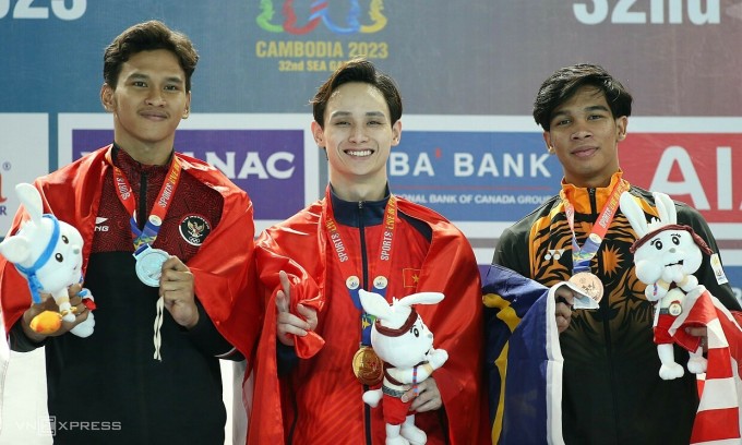 Phương Thành giành HC vàng SEA Games kỳ thứ năm liên tiếp. Ảnh: Lâm Thỏa