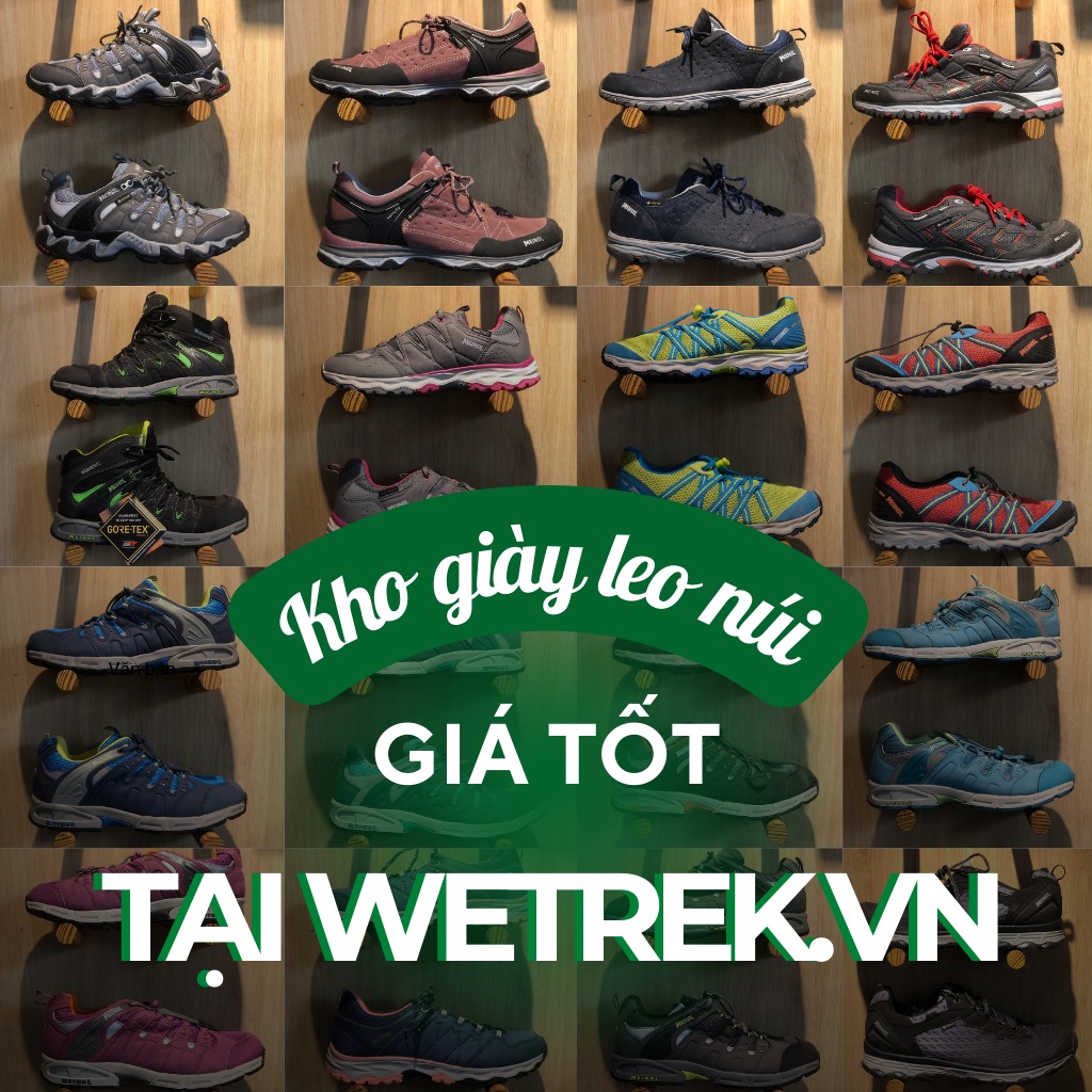 kho giày leo núi trekking tại WeTrek.vn